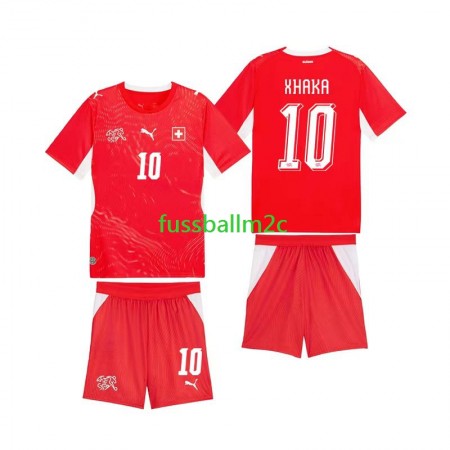 Fußballtrikots Schweiz Granit Xhaka 10 Kinder Heim Trikotsatz WM 2026 Fußballtrikots Schweiz Granit Xhaka 10 Kinder Heim Trikotsatz WM 2026